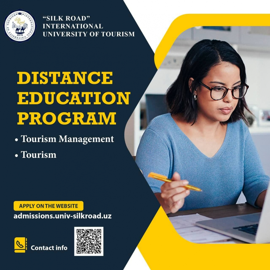 Acceptance of documents in the speciality of Distance Education of the “Silk Road” International University of Tourism will last  until August 20