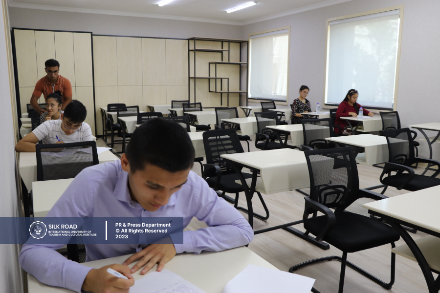 Students of the university are taking their final exams
