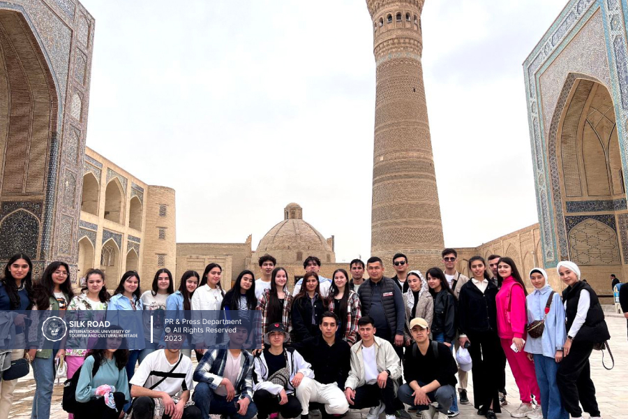 On March 5 of the current year Students of &quot;Silk Road&quot; International University of Tourism and Cultural Heritage “Travel around Uzbekistan!” within the framework of the project, a practical trip to the city of Bukhara was organized