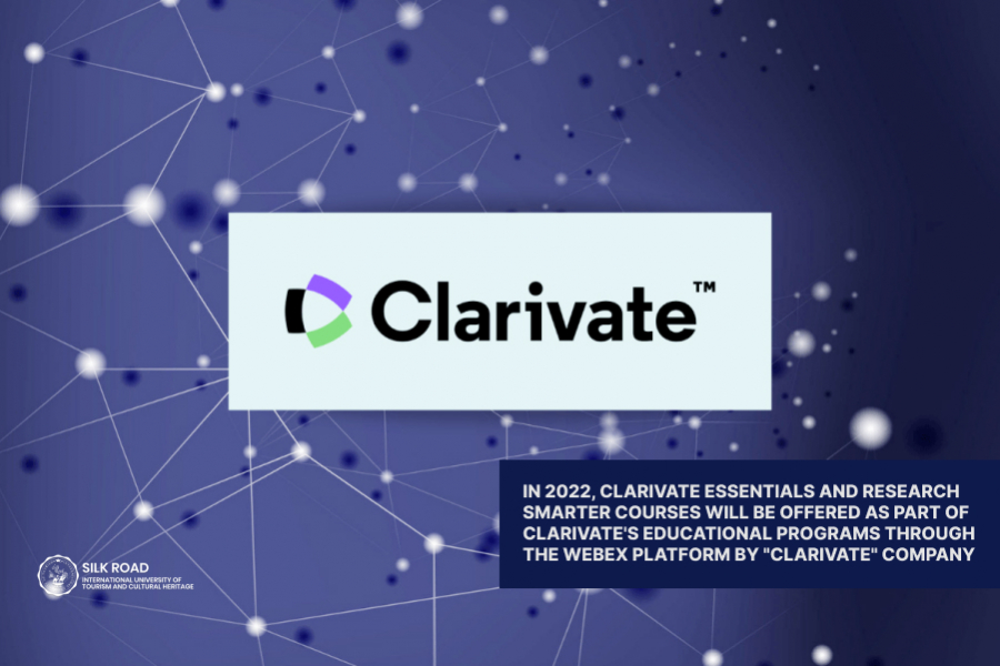 2022-yilda “Clarivate” kompaniyasi ta’lim dasturlari doirasida “Webex” platformasi orqali “Clarivate Essentials” va “Research Smarter” kurslari taqdim etiladi