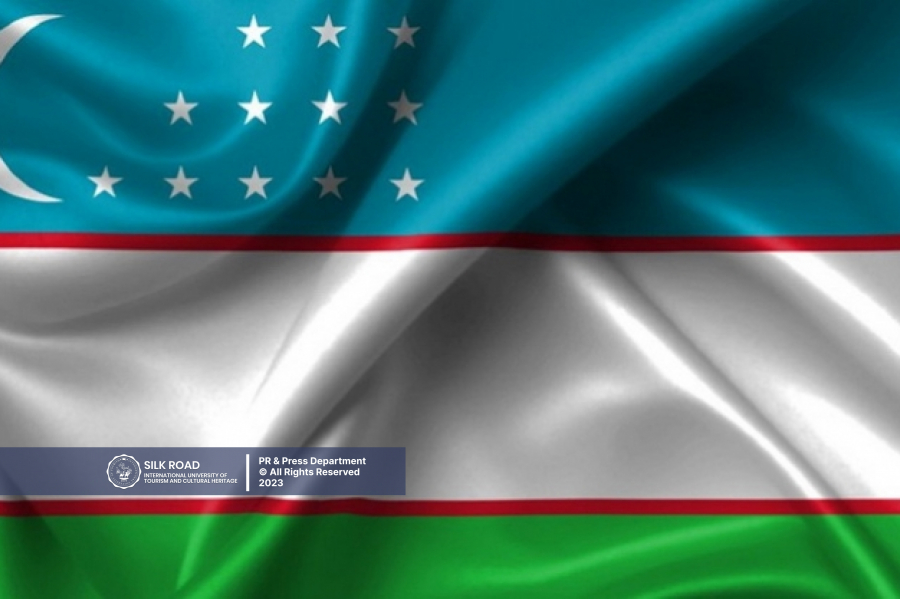 Праздничное поздравление с 32-й годовщиной принятия Государственного флага Республики Узбекистан