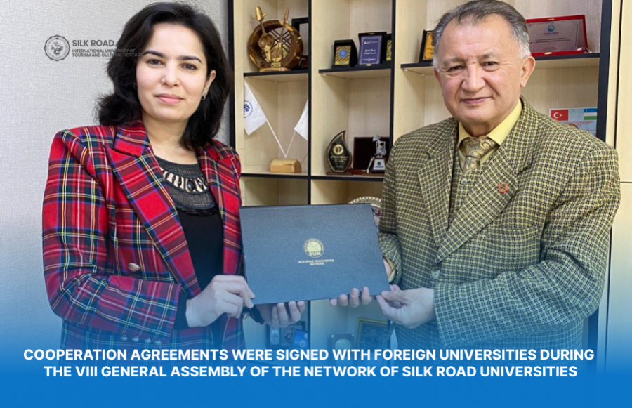 COOPERATION AGREEMENTS WERE SIGNED WITH FOREIGN UNIVERSITIES DURING THE VIII GENERAL ASSEMBLY OF THE NETWORK OF SILK ROAD UNIVERSITIES