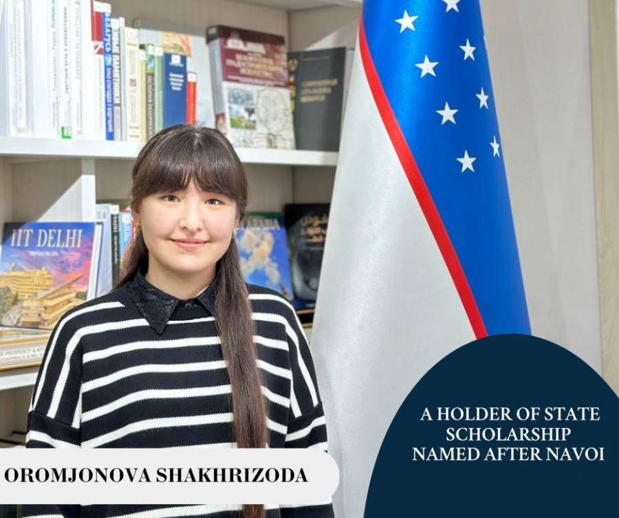 A student of our university became a holder of state scholarship named after Navoi!