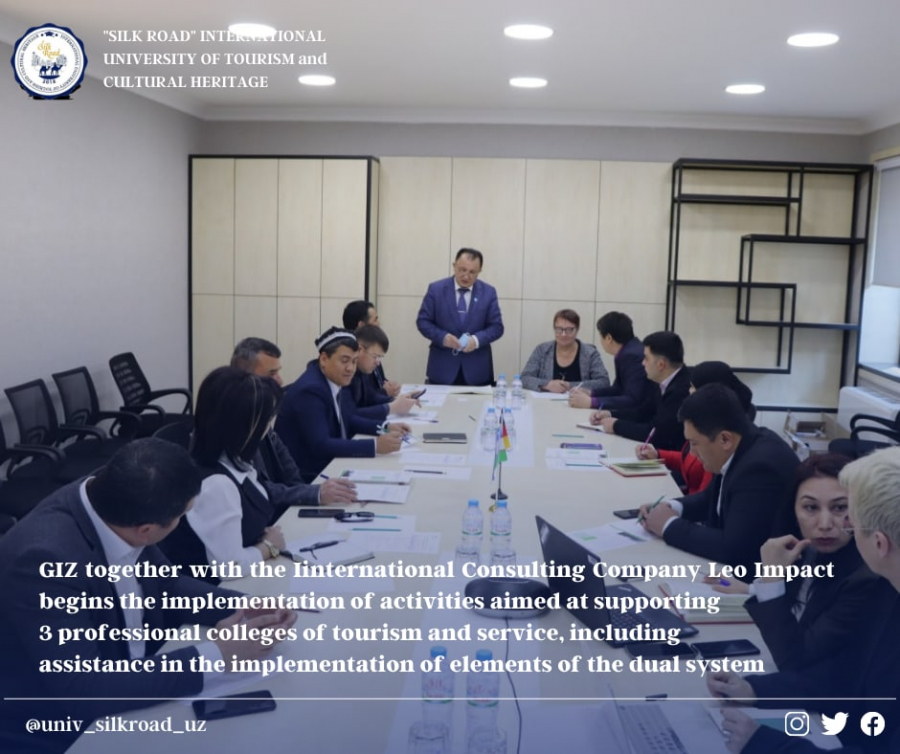 GIZ together with the Iinternational Consulting Company Leo Impact begins the implementation of activities aimed at supporting 3 professional colleges of tourism and service, including assistance in the implementation of elements of the dual system