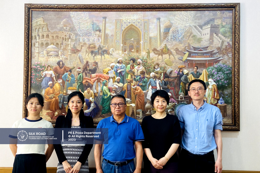 Представители Пекинского международного исследовательского университета посетили университет “Шелковый Путь” для укрепления сотрудничества